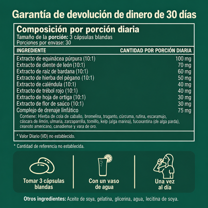 Cápsulas de Drenaje Linfático LeviaNatura®